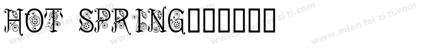 Hot spring字体转换